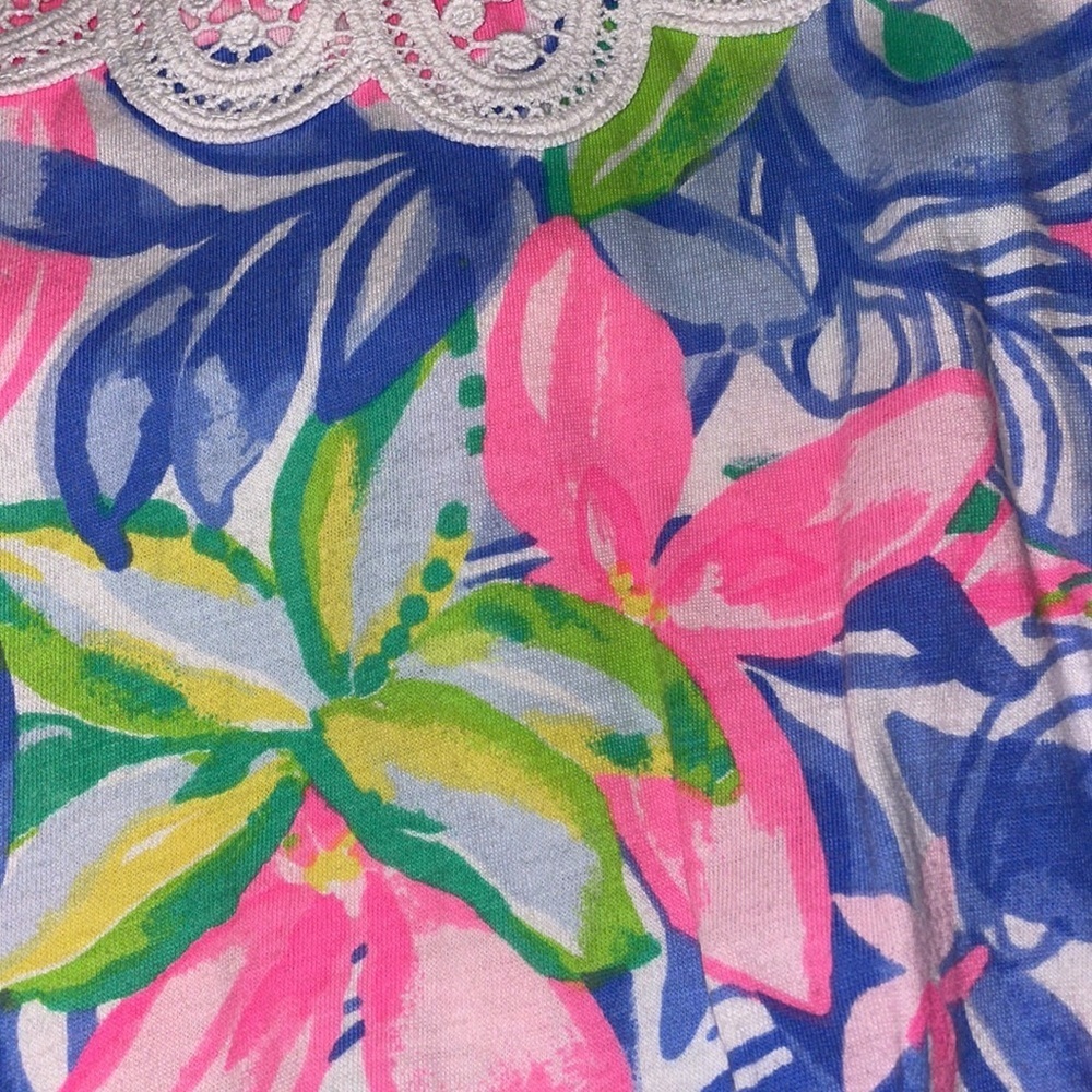 Lilly Pulitzer Mini Pearl Romper Large (8-10) Multi Havana Cocktail print - Picture 5 of 9